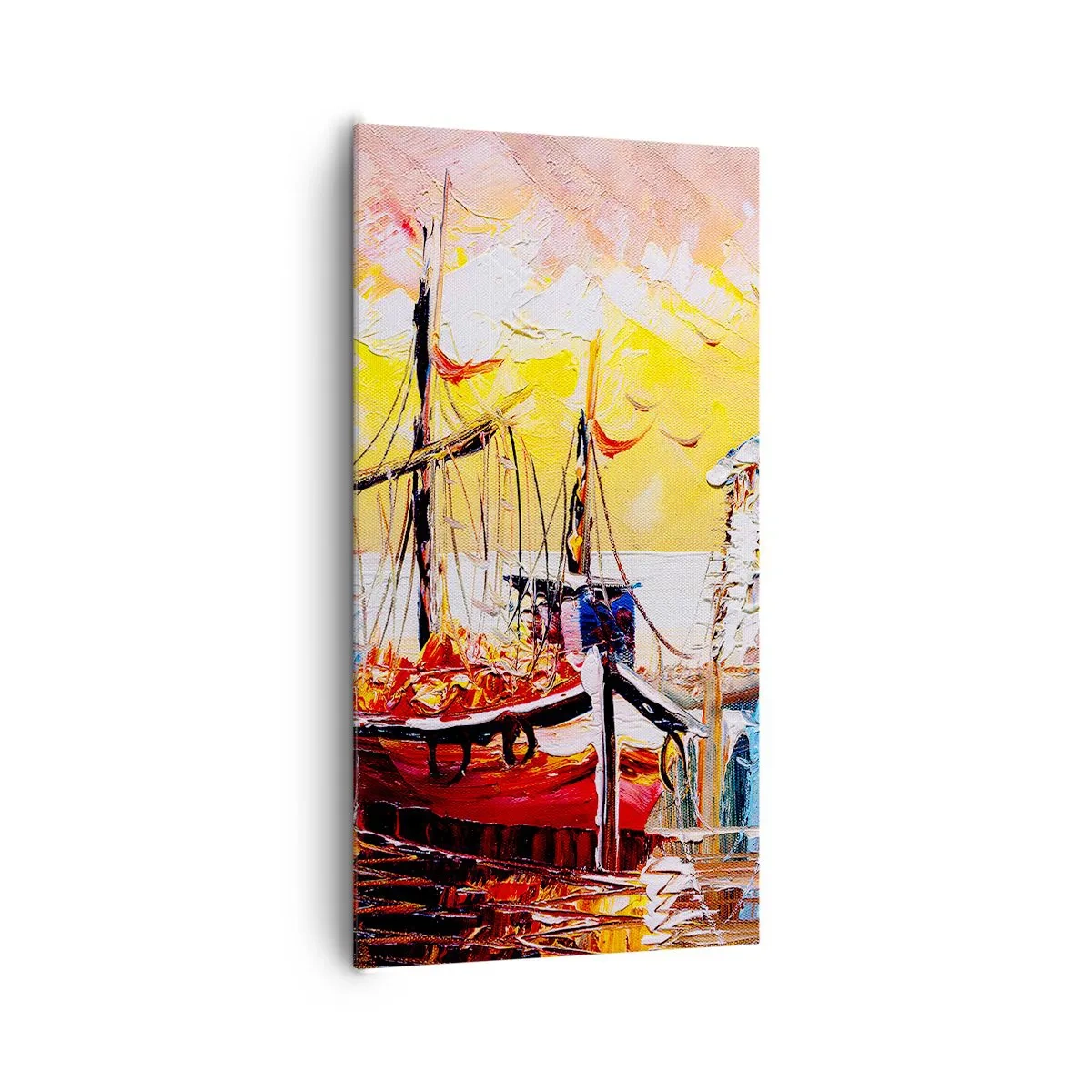 Canvastavla - Bild på duk - Lycklig återresa - 65x120 cm