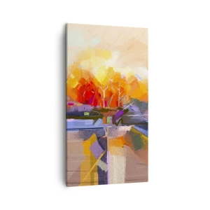 Canvastavla - Bild på duk - Så blev det höst - 45x80 cm