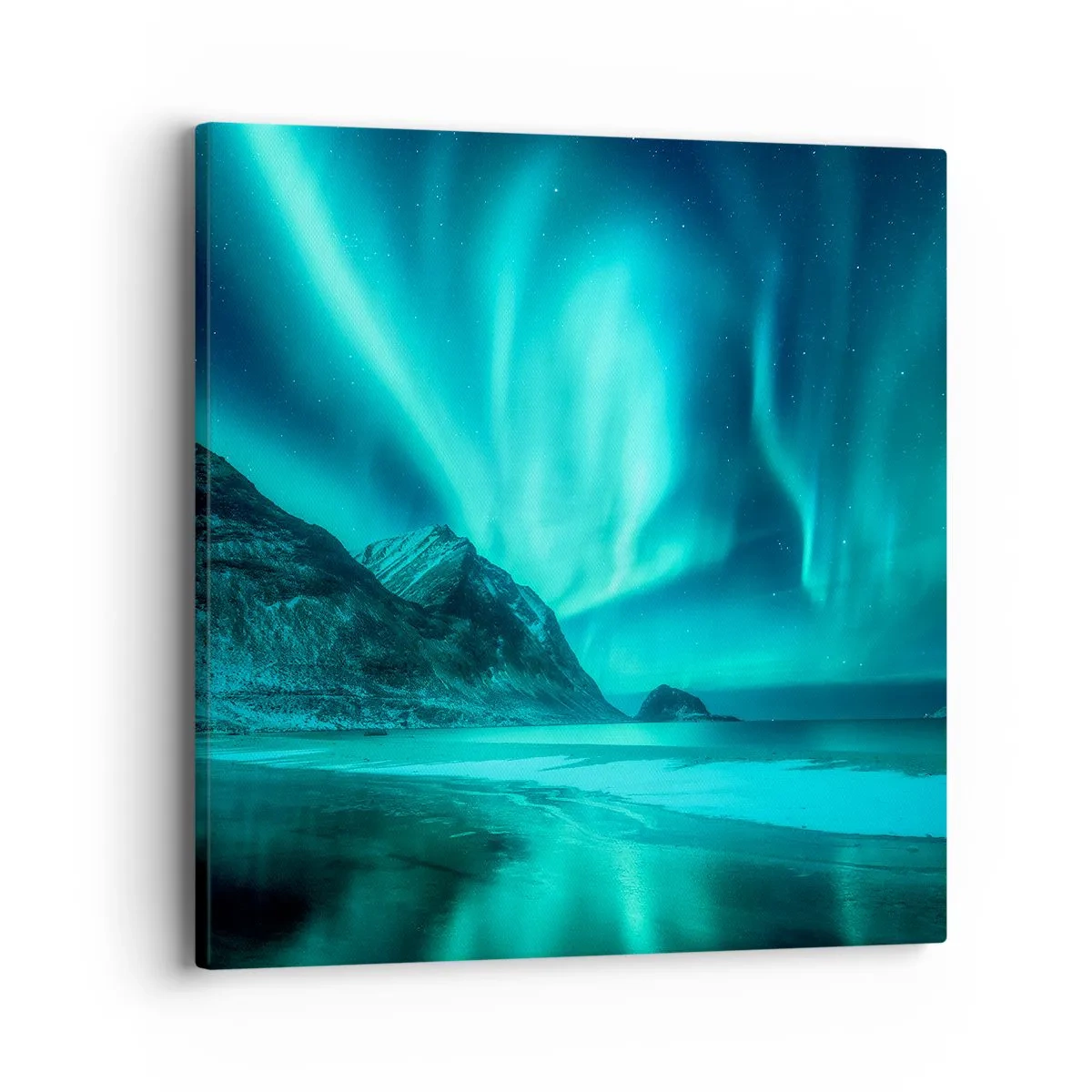 Canvastavla - Bild på duk - Nordens underverk - 40x40 cm