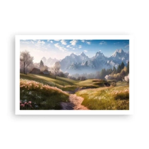 Affisch - Idyllisk dal - 91x61 cm