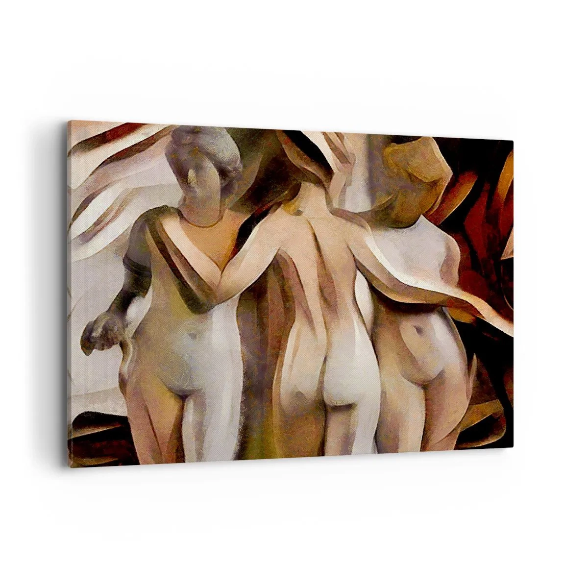 Canvastavla - Bild på duk - De tre gracerna 2.0 - 100x70 cm