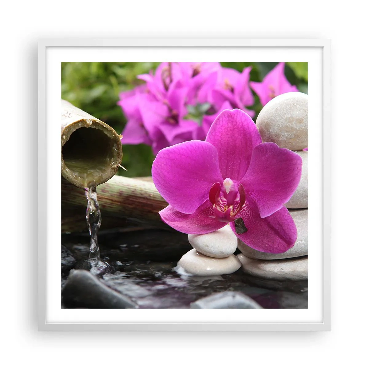 Affisch i vit ram - Så kopplar du av - 60x60 cm