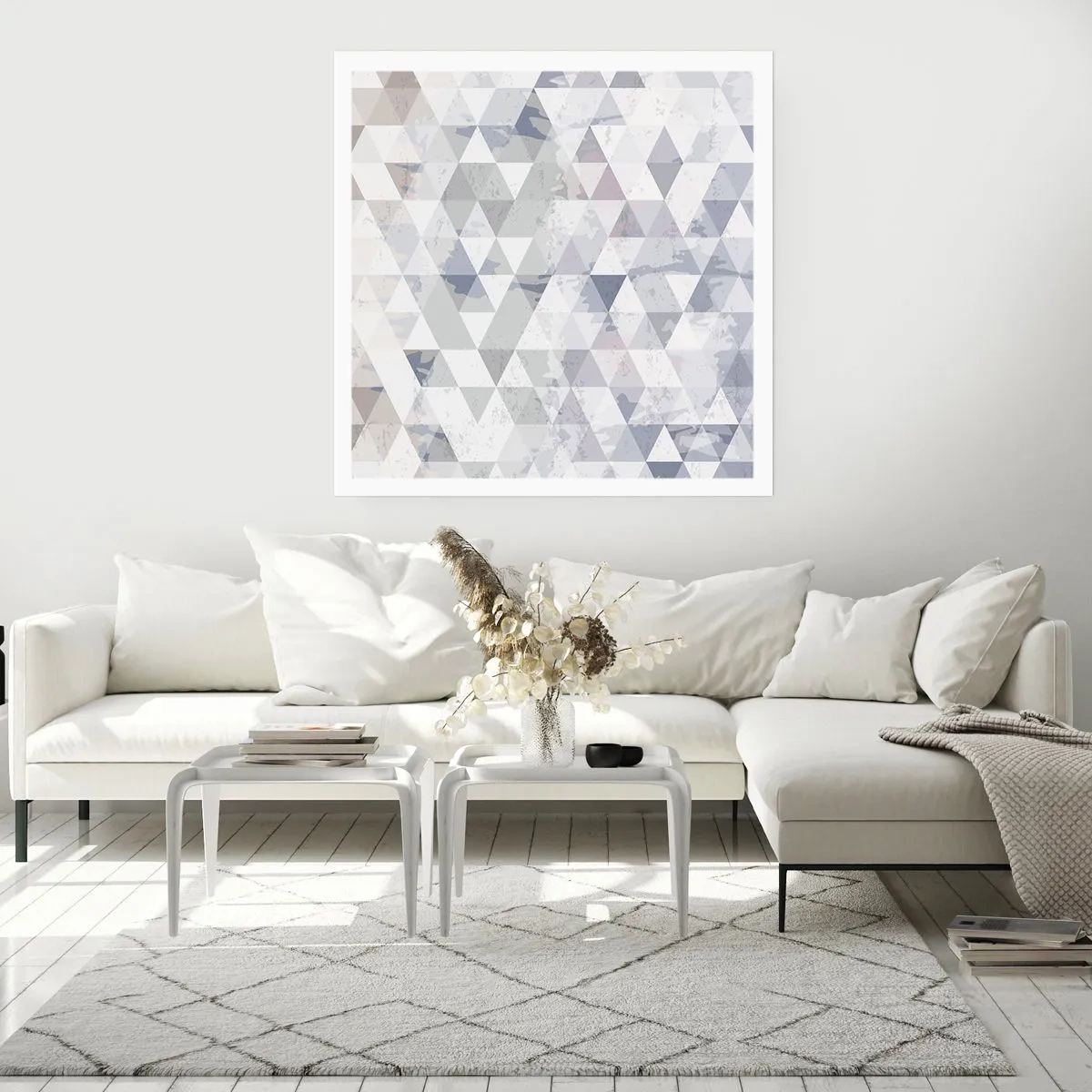 Affisch - Trianglar - 50x50 cm