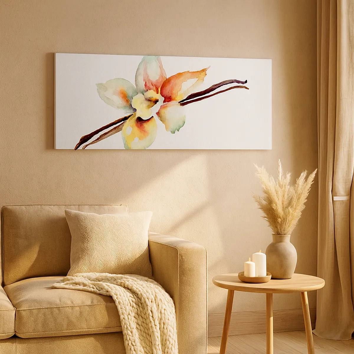 Canvastavla - Bild på duk - Söt målning - 30x30 cm