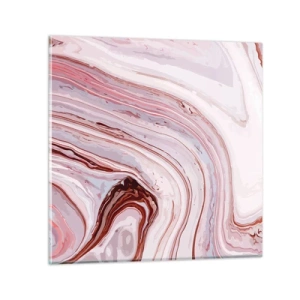 Glastavla - Bild på glas - Rakt fram, sedan neråt åt höger - 40x40 cm