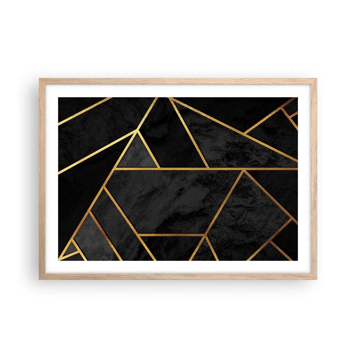 Affisch i ram av ljusek - Mörker och sken - 70x50 cm