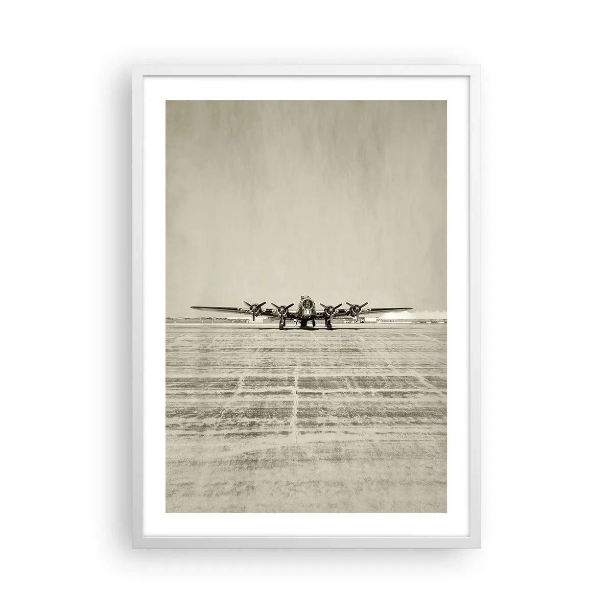 Affisch i vit ram - Redo som vanligt - 50x70 cm