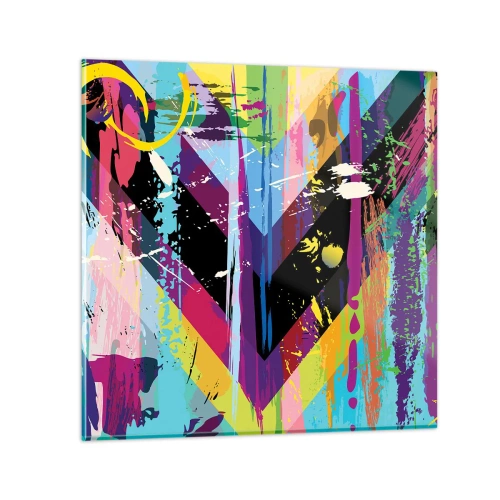 Glastavla - Bild på glas - Uppifrån nedåt - 60x60 cm