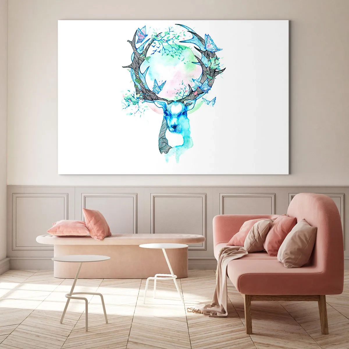 Glastavla - Bild på glas - Naturens styrka och mildhet - 120x80 cm