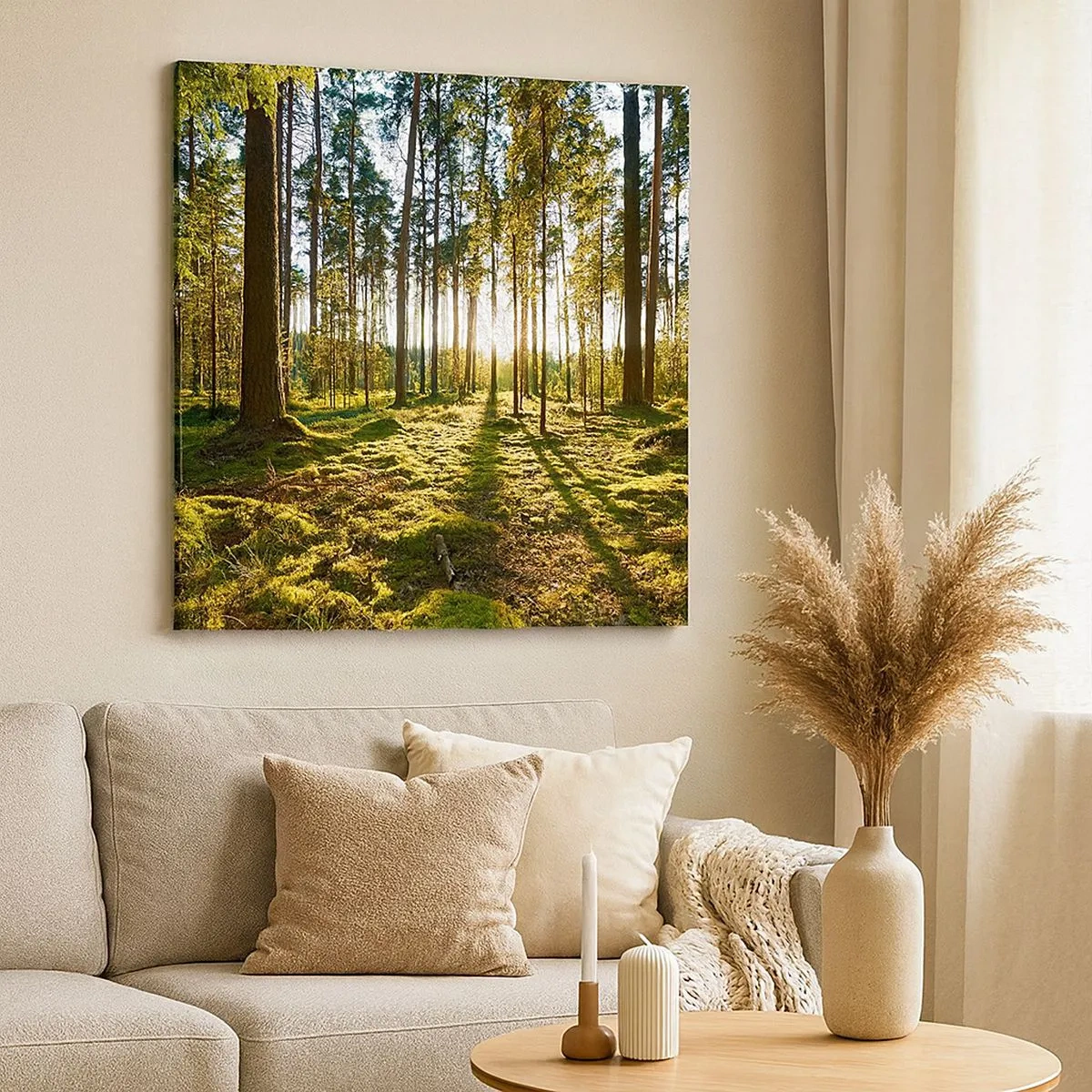 Canvastavla - Bild på duk - ...Bortom sjunde skogen - 30x30 cm