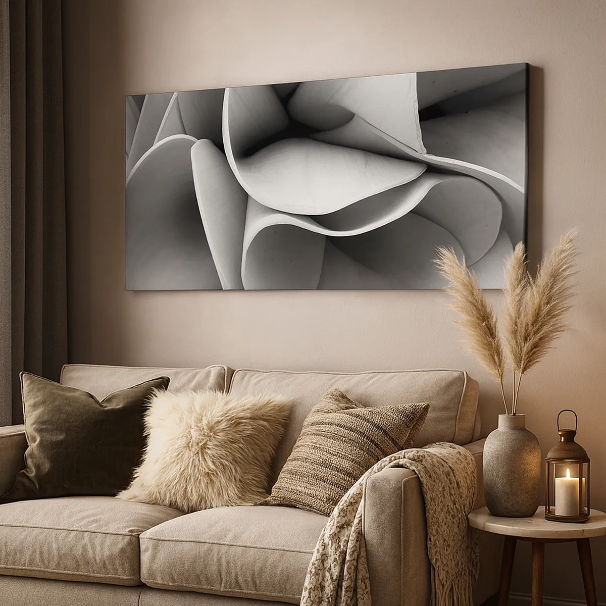 Canvastavla - Bild på duk - Det händer i rummet - 30x30 cm