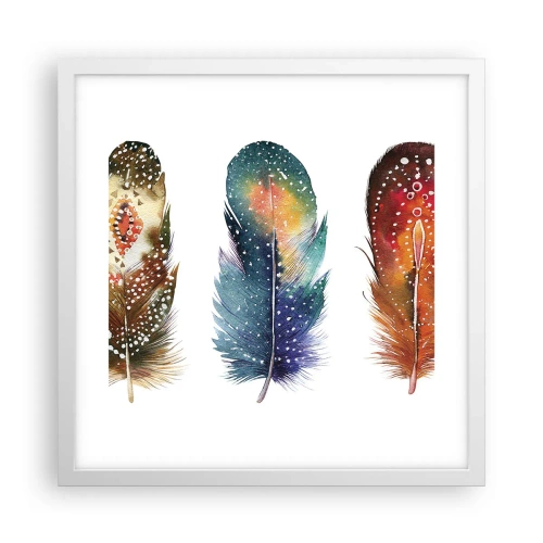 Affisch i vit ram - Ritualer, seder, hemligheter - 40x40 cm