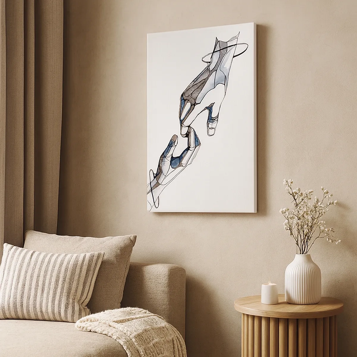 Canvastavla - Bild på duk - God gest - 50x70 cm