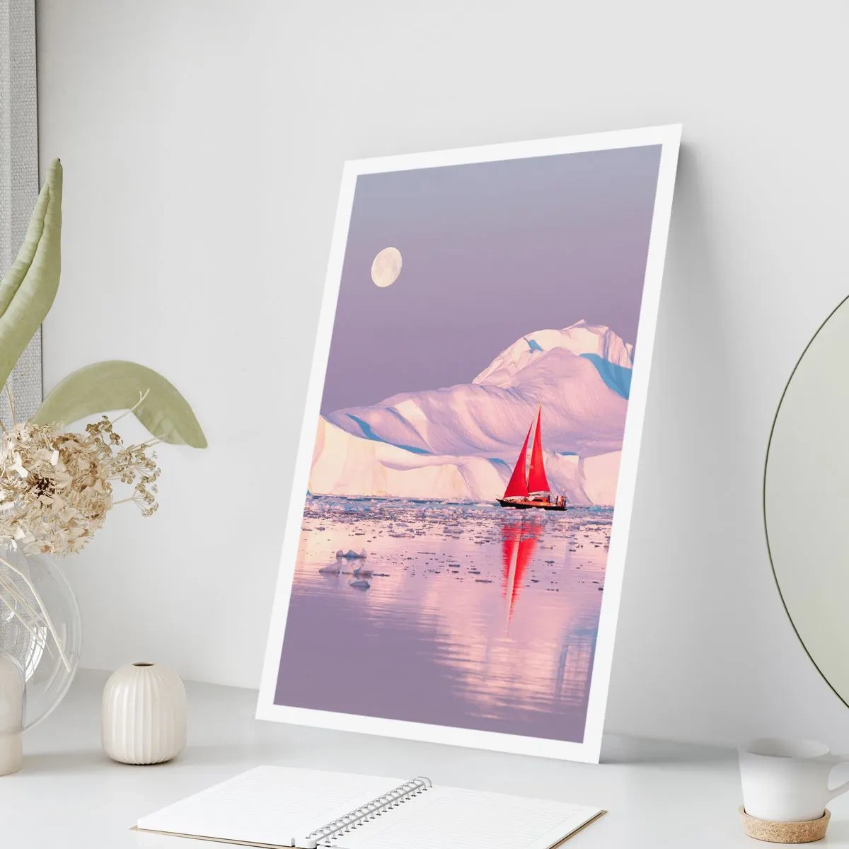 Affisch - Seglens glöd, isens kyla - 70x100 cm