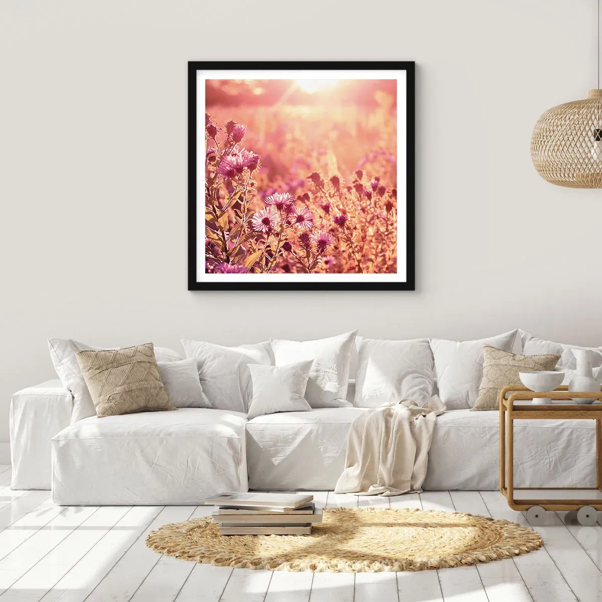 Affisch i svart ram - Innan sommaren går bort - 40x40 cm