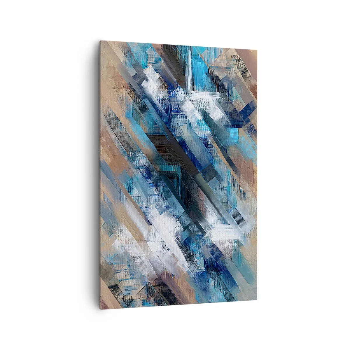 Canvastavla - Bild på duk - På en blå sluttning - 80x120 cm