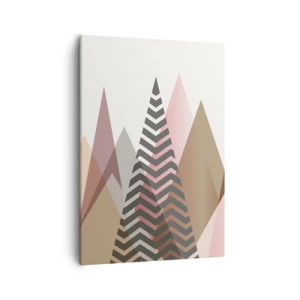 Canvastavla - Bild på duk - Utsikt över pyramider - 50x70 cm