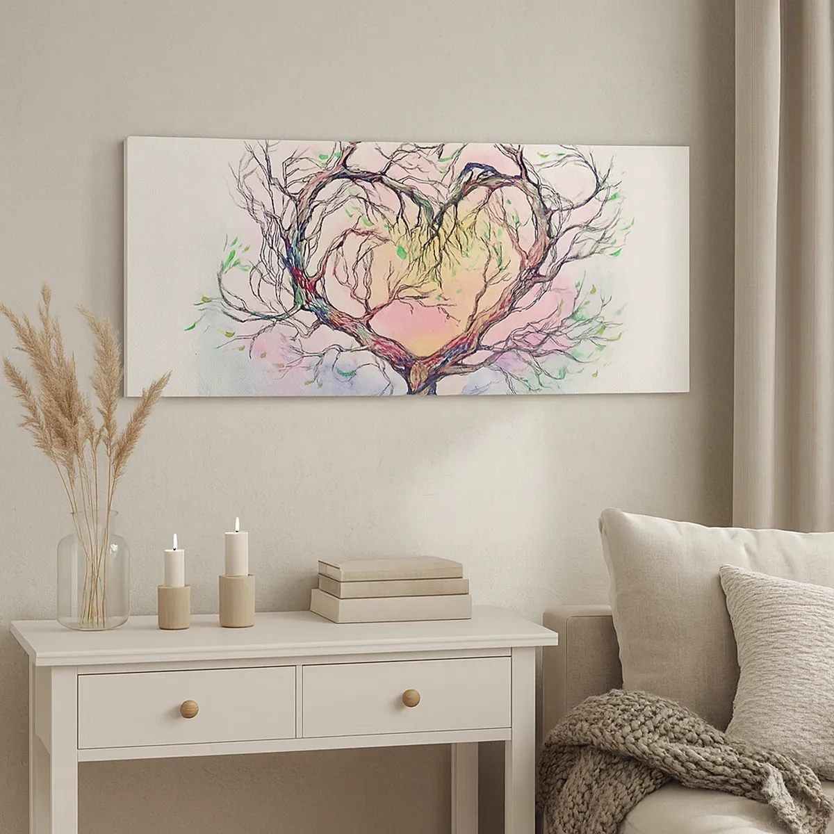 Canvastavla - Bild på duk - Tillsammans mot stormarna - 30x30 cm