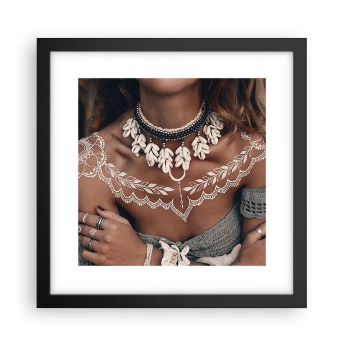 Affisch i svart ram - Kvinnlighetens talismaner, ritualer - 30x30 cm