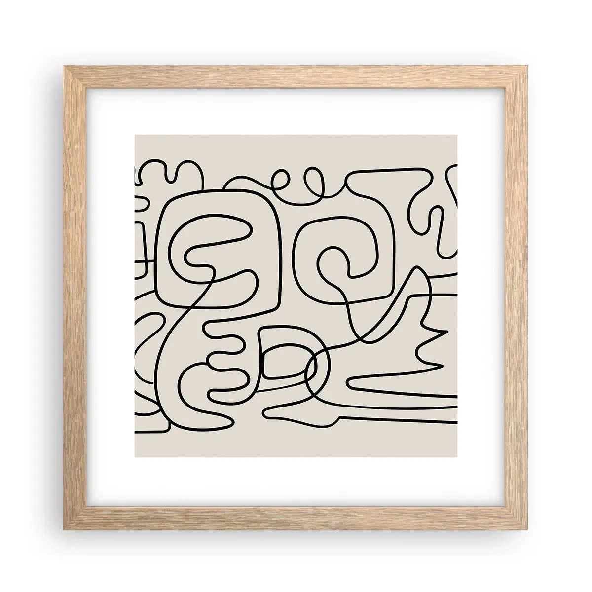 Affisch i ram av ljusek - Följ spåret - 30x30 cm