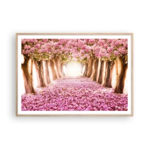 Affisch i ram av ljusek - Vägen till paradiset - 100x70 cm