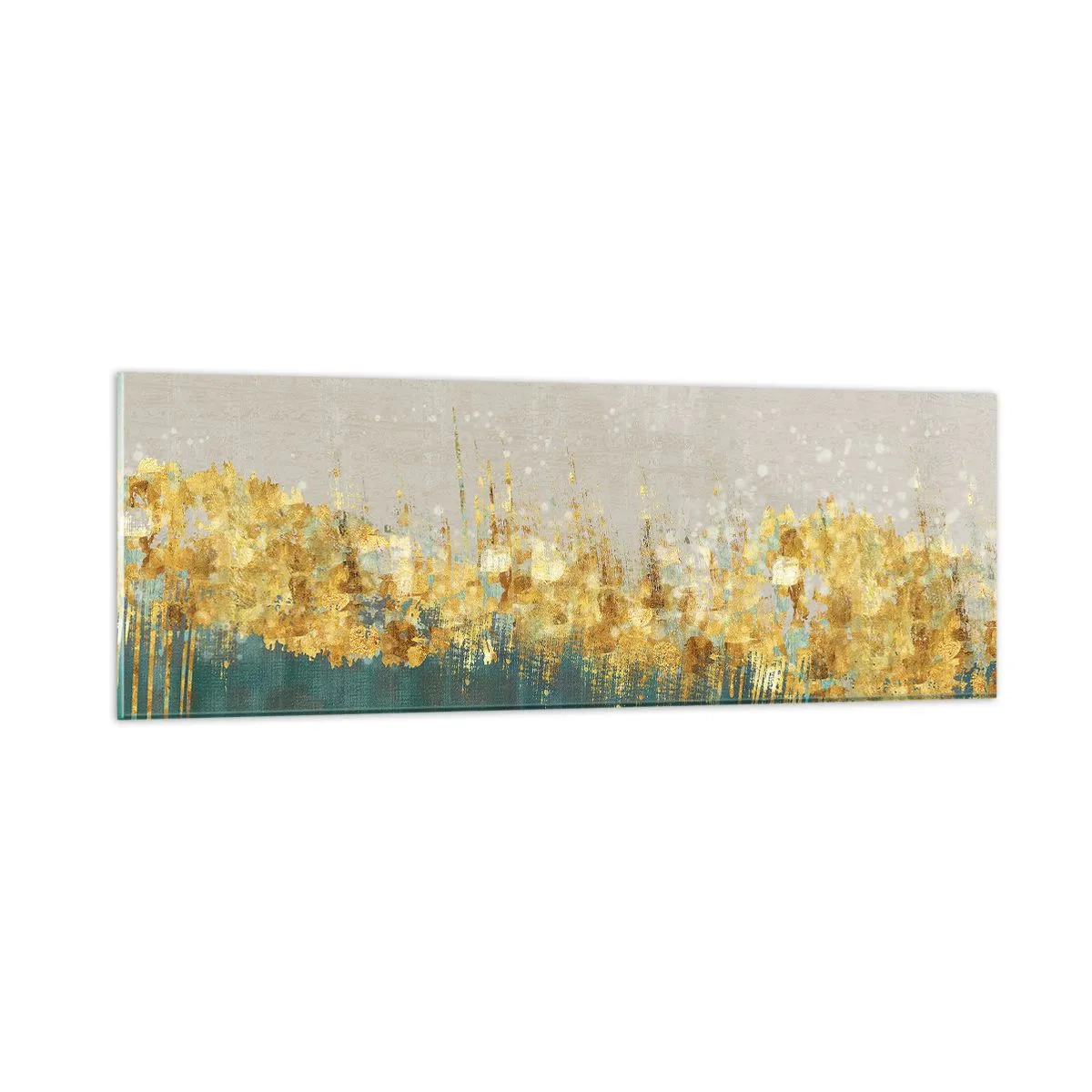 Glastavla - Bild på glas - Den gyllene gränsen - 90x30 cm