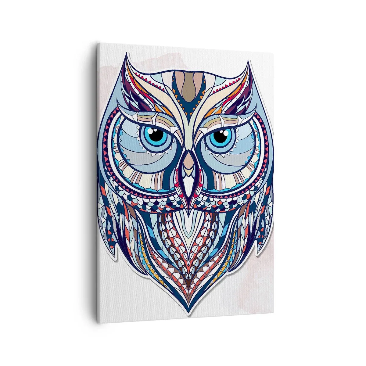 Canvastavla - Bild på duk - Ornamentuggla - 50x70 cm