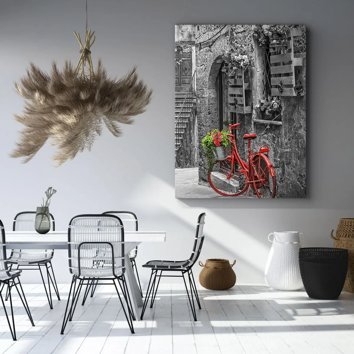 Canvastavla - Bild på duk - Toskansk hörna - 50x70 cm