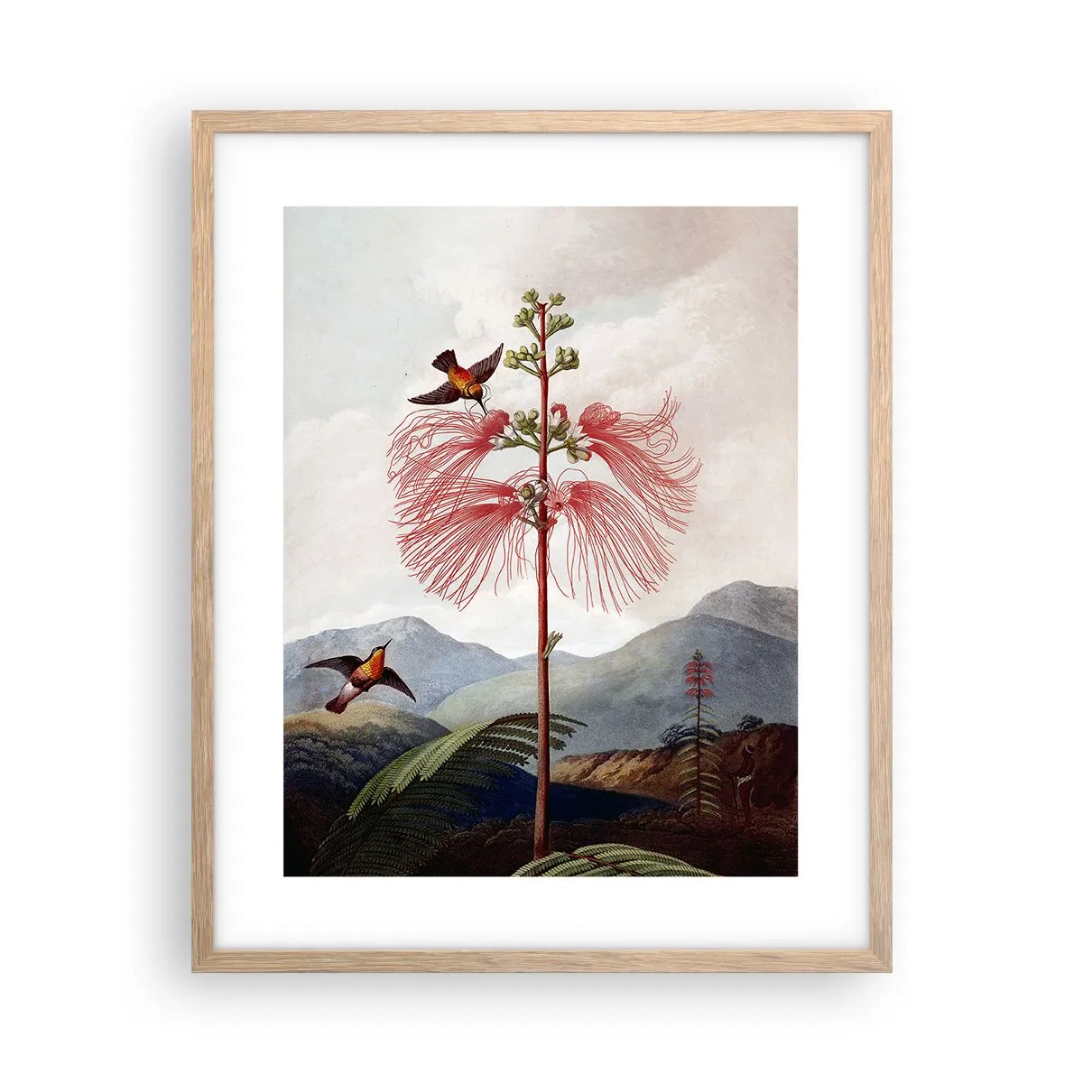 Affisch i ram av ljusek - I ett tropiskt paradis - 40x50 cm