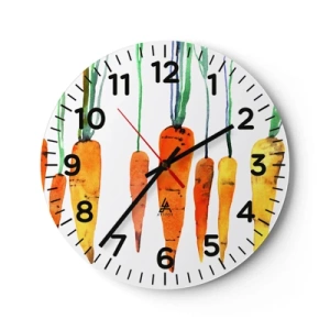 Väggklocka - Klocka på glas - Skönhet av det vanliga - 40x40 cm