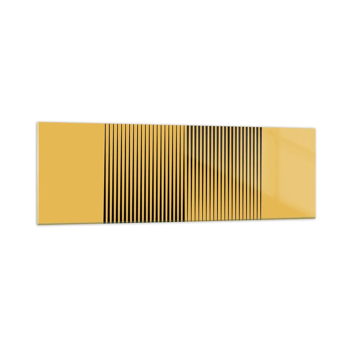 Glastavla - Bild på glas - Motsatsernas kvadrat - 160x50 cm
