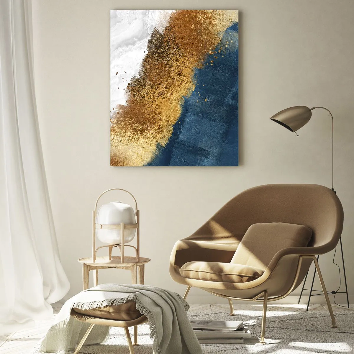 Glastavla - Bild på glas - Sommarens färger - 50x70 cm