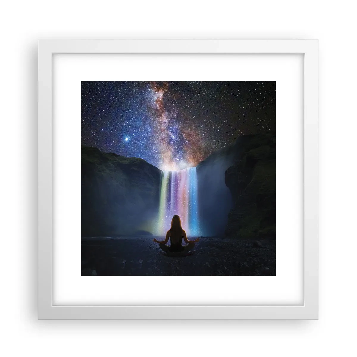 Affisch i vit ram - Absolut harmoni - 30x30 cm