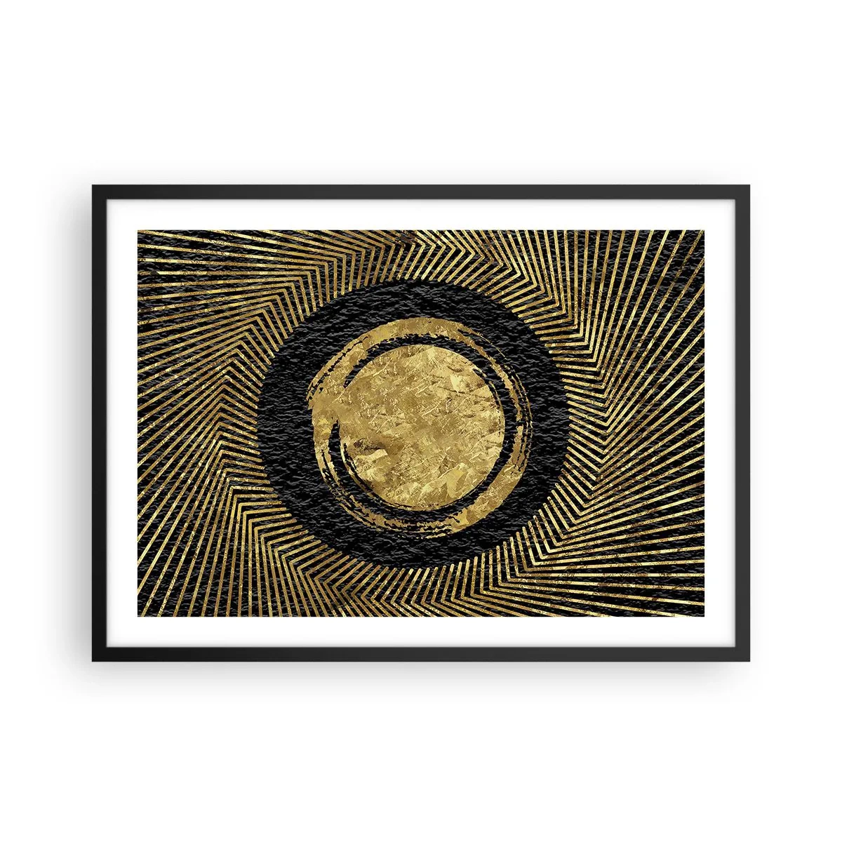 Affisch i svart ram - Glamourös komposition - 70x50 cm