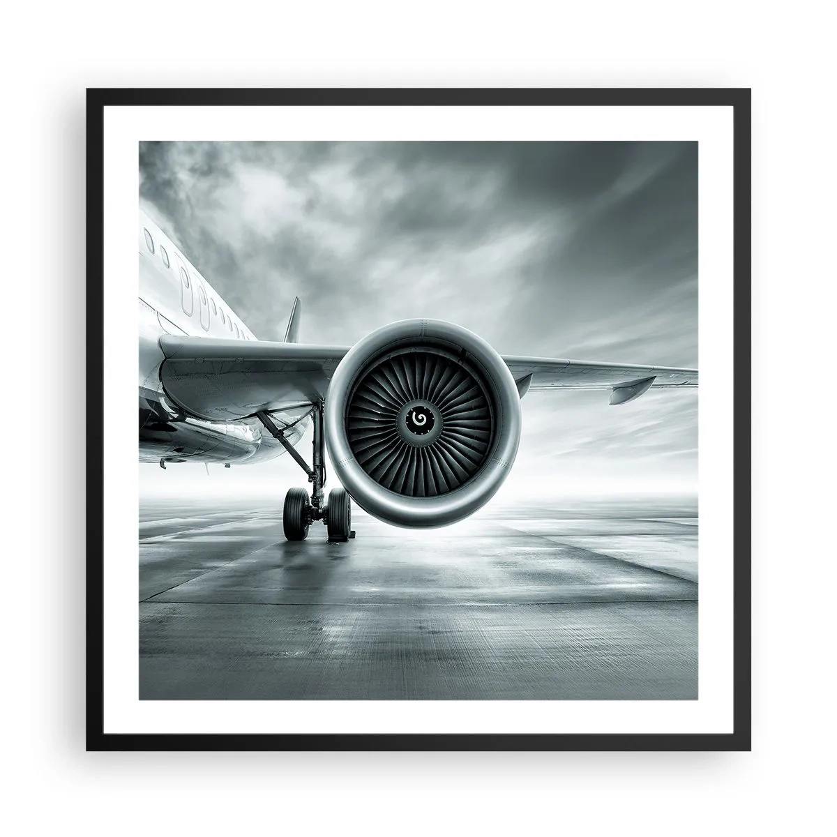 Affisch i svart ram - Kraften finns! - 60x60 cm