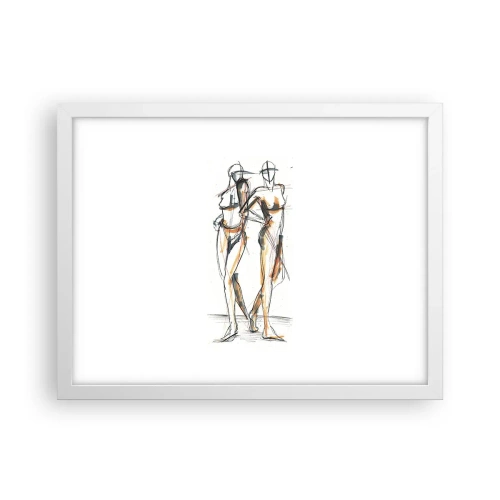 Affisch i vit ram - Charmens studie - 40x30 cm