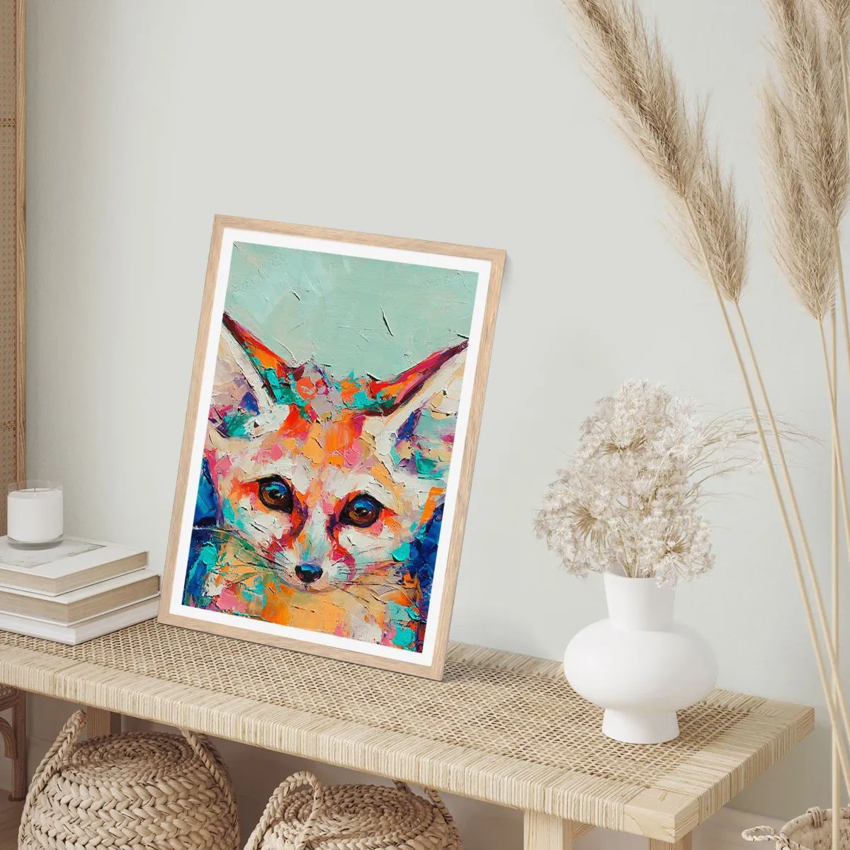 Affisch i ram av ljusek - Är ni redo för mig? - 70x100 cm