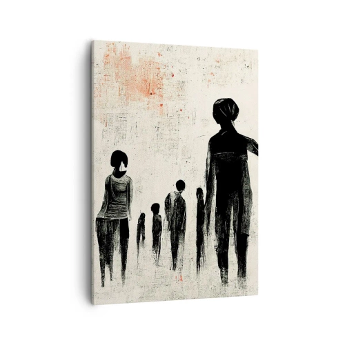 Canvastavla - Bild på duk - Mot ensamhet - 50x70 cm