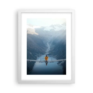 Affisch i vit ram - Beundran i upphängt läge - 30x40 cm