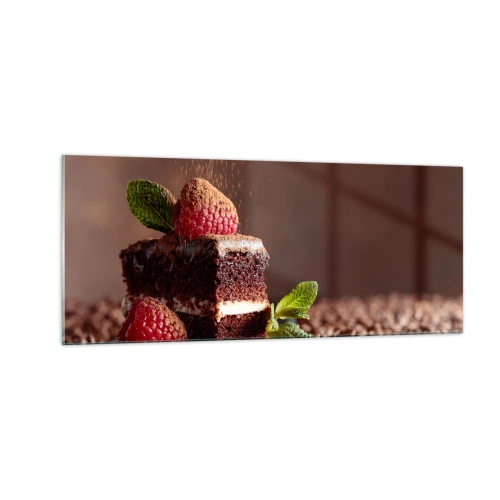 Glastavla - Bild på glas - Livet är ljuvt - 100x40 cm