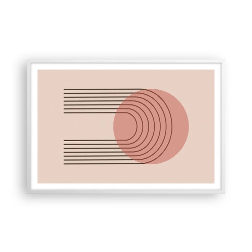 Affisch i vit ram - Ostoppad attraktionskraft - 91x61 cm