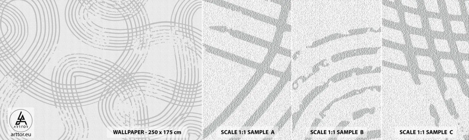 Fototapet Prov Standard Eco - Det finns ingen rak väg - Minimalism, Bit, Ljus - 100x30 cm