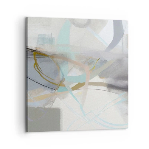 Canvastavla - Bild på duk - Dimmig abstraktion - 60x60 cm