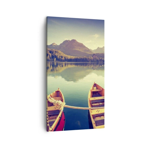 Canvastavla - Bild på duk - Leva dess rätter - 45x80 cm
