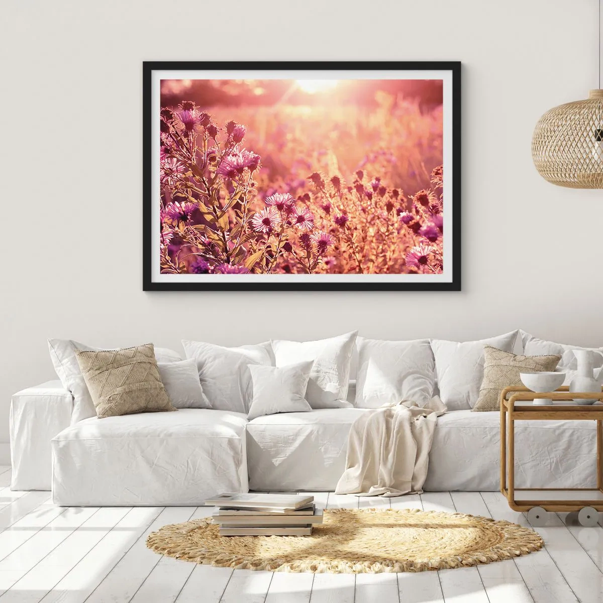 Affisch i svart ram - Innan sommaren går bort - 50x40 cm