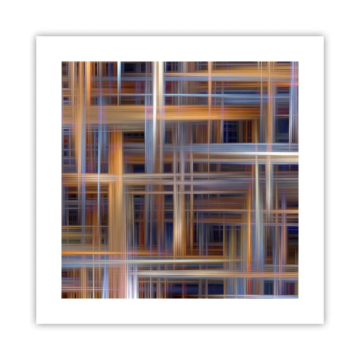 Affisch - Vävd av ljus - 40x40 cm