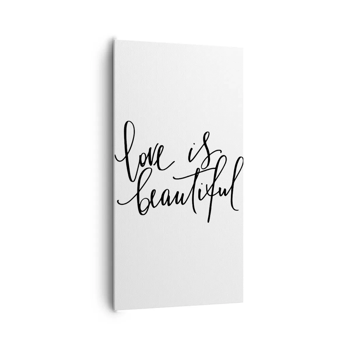 Canvastavla - Bild på duk - Läs och upprepa - 65x120 cm