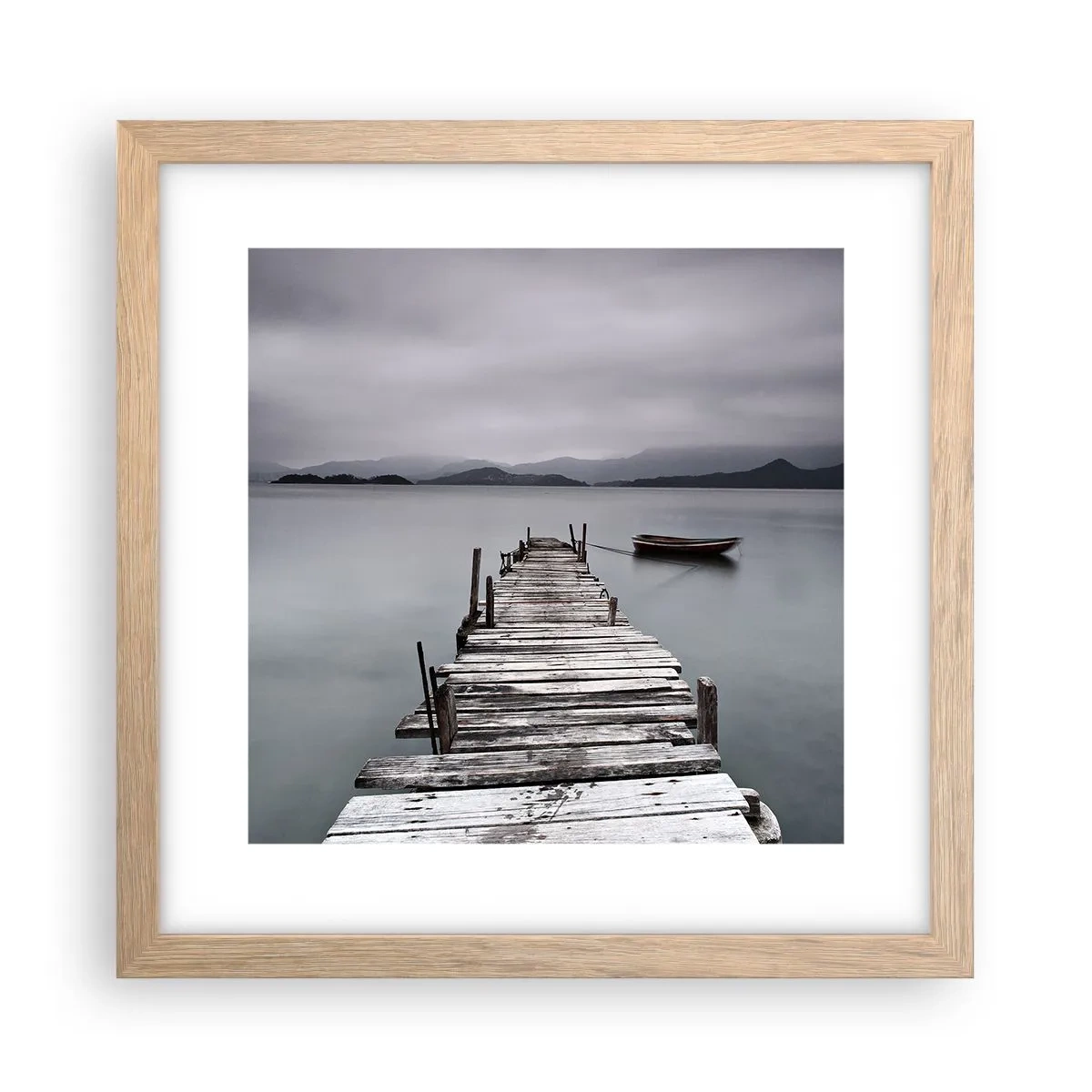 Affisch i ram av ljusek - Imorgon kan du ge dig iväg - 30x30 cm