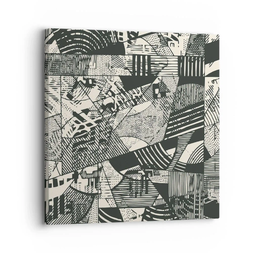 Canvastavla - Bild på duk - Nutidens dynamik - 30x30 cm