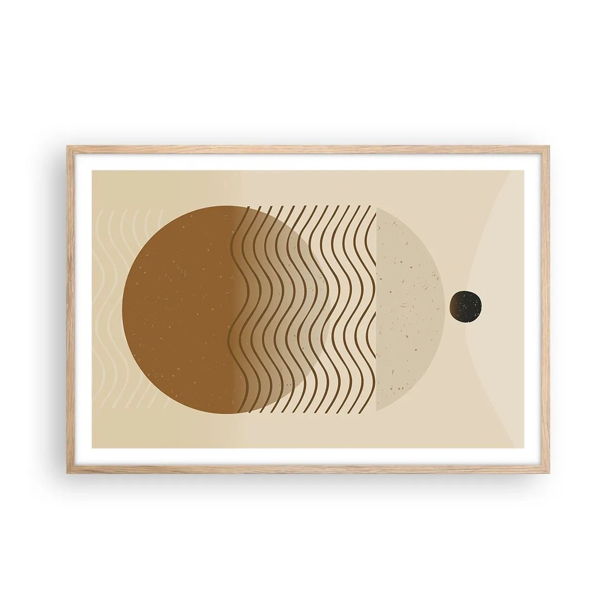 Affisch i ram av ljusek - Om geometriska figurers ursprung - 91x61 cm